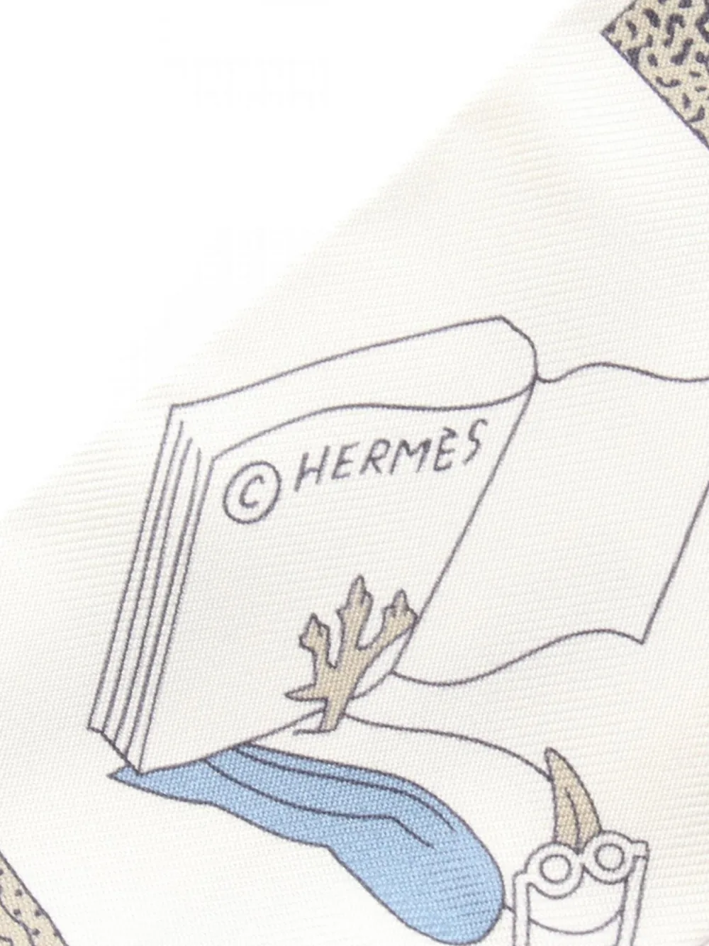 Hermès Pre-Owned 20s A Vos Crayons twilly scarf | Image 2