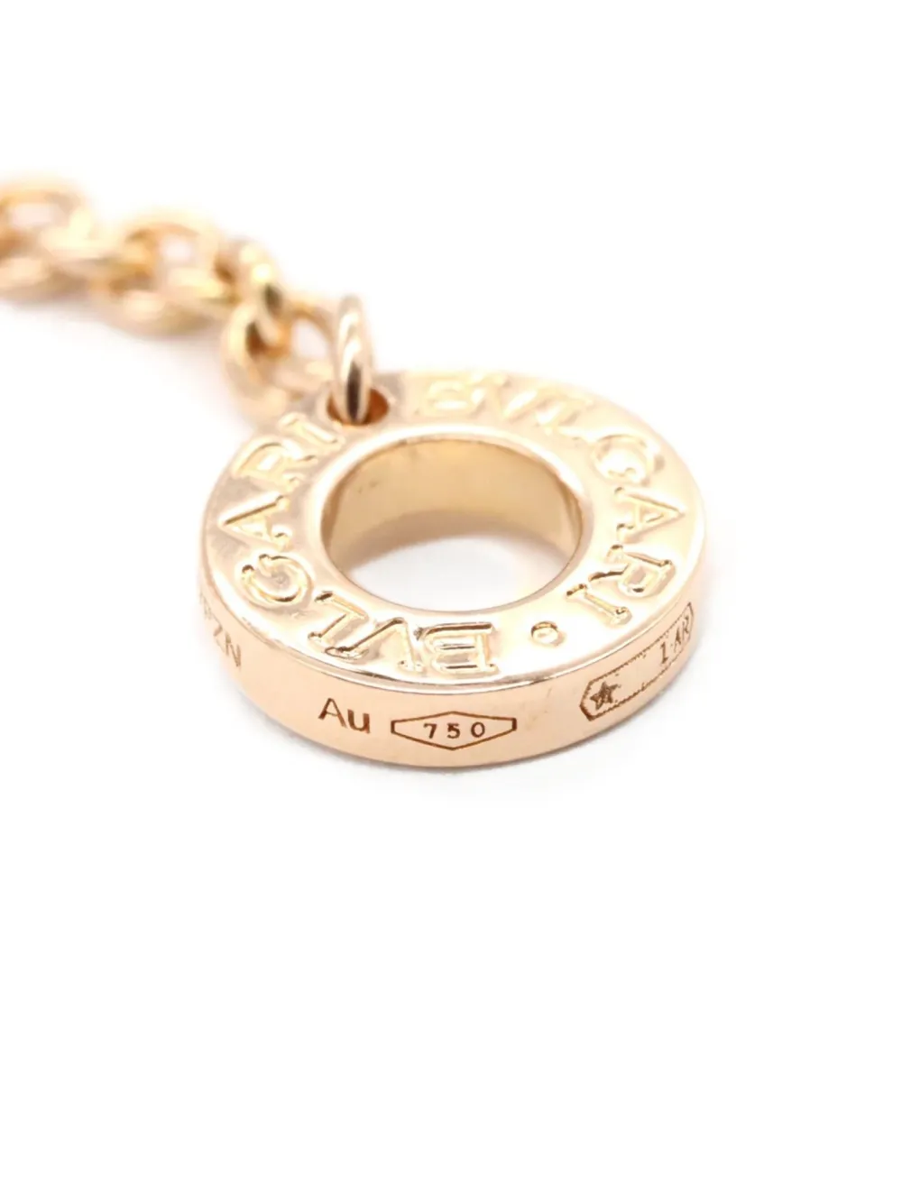 Pre-owned Bvlgari 2010 18kt Rose Gold Mother-of-pearl Necklace