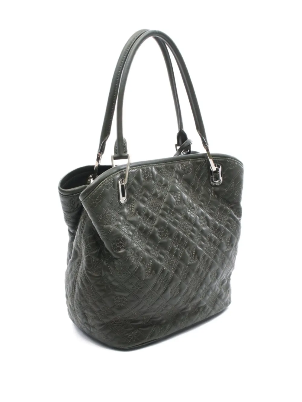 Pre-owned Louis Vuitton 2012 Lilia Pm Tote Bag In Green