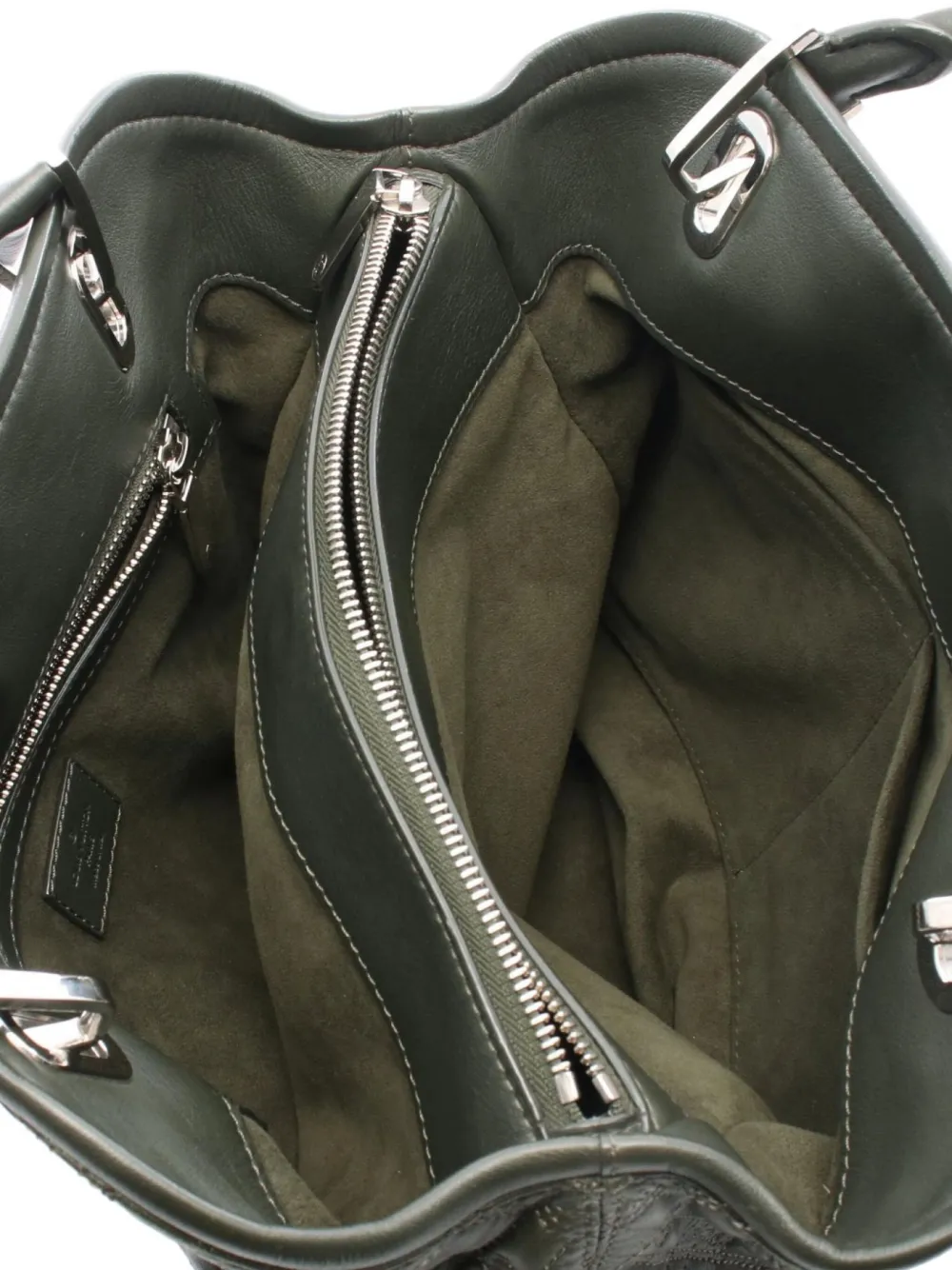 Pre-owned Louis Vuitton 2012 Lilia Pm Tote Bag In Green