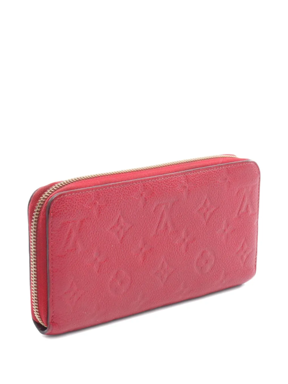 Pre-owned Louis Vuitton 2018 Monogram Zipper Wallet In Red