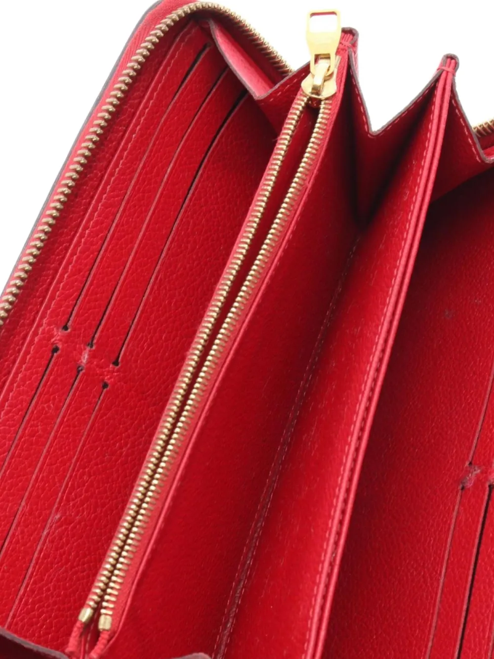 Pre-owned Louis Vuitton 2018 Monogram Zipper Wallet In Red