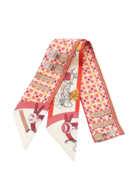 Hermès Pre-Owned 2010s Twilly Les Voitures Nouvelles scarf
