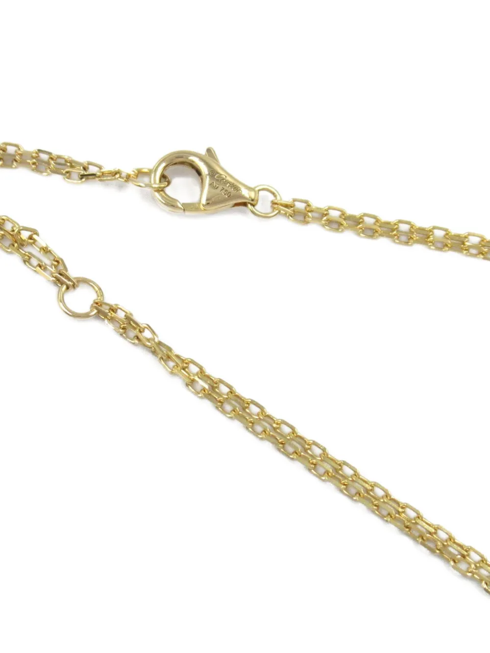Pre-owned Cartier 18k Yellow Gold Love Circle Diamond Necklace