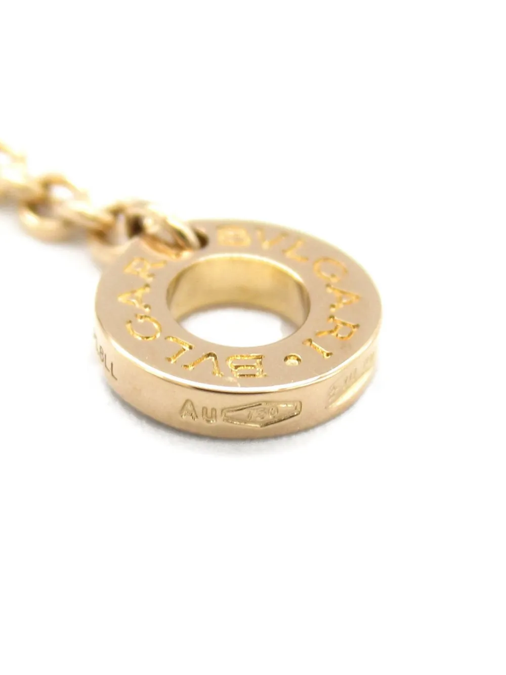 Pre-owned Bvlgari 2010s 18k Rose Gold  Diamond And Onyx Necklace