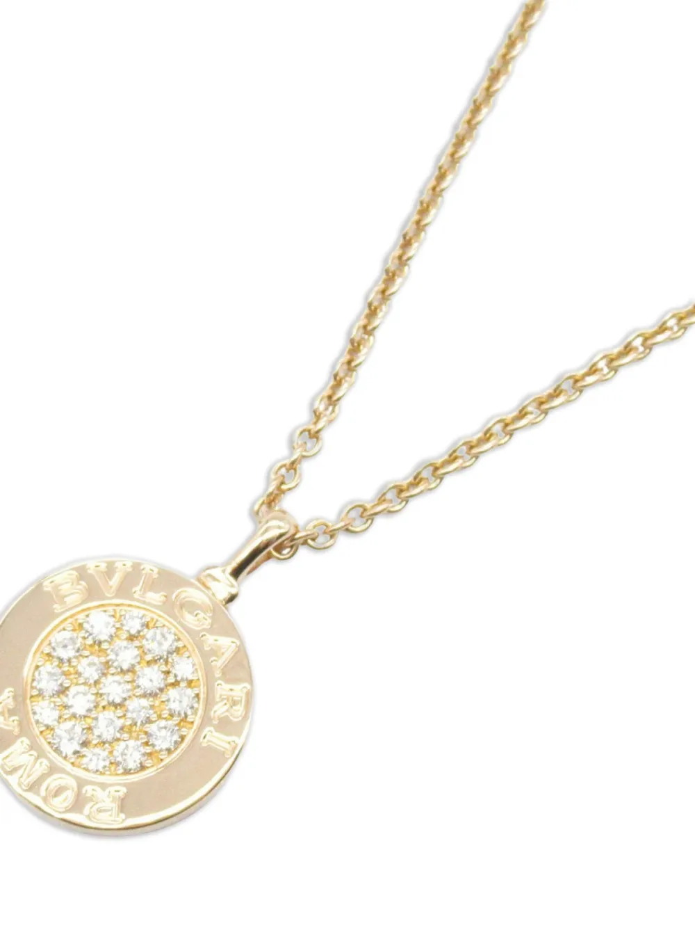 Bvlgari Pre-Owned collar Bvlgari en oro rosa de 18 ct con diamantes y ónix 2010 | Mujer | Image 2