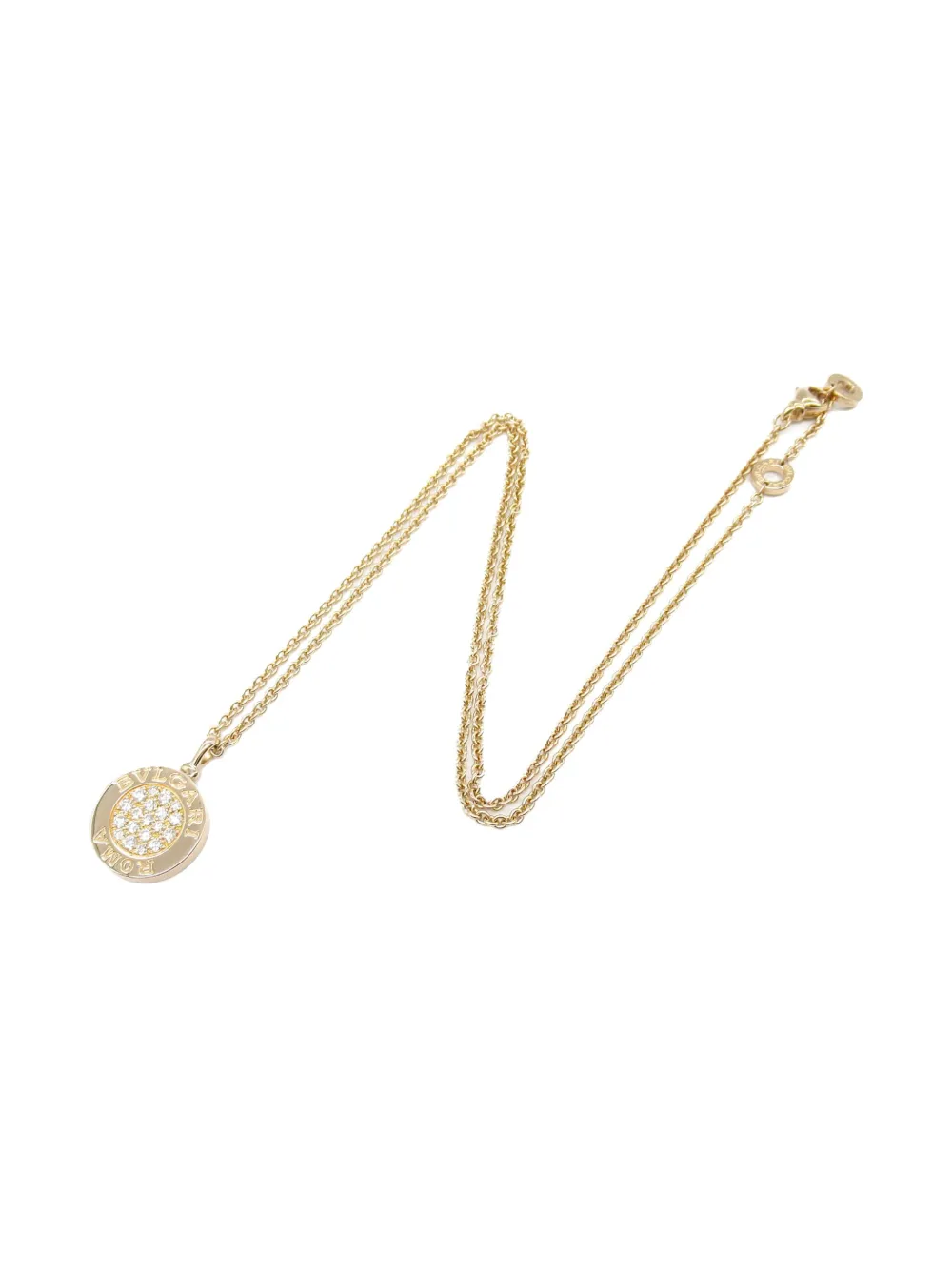 Bvlgari Pre-Owned collar Bvlgari en oro rosa de 18 ct con diamantes y ónix 2010 | dorado | Image 1