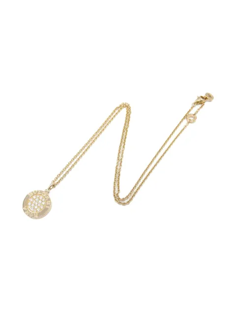 Bvlgari Pre-Owned 2010s 18K rose gold Bvlgari diamond and onyx necklace