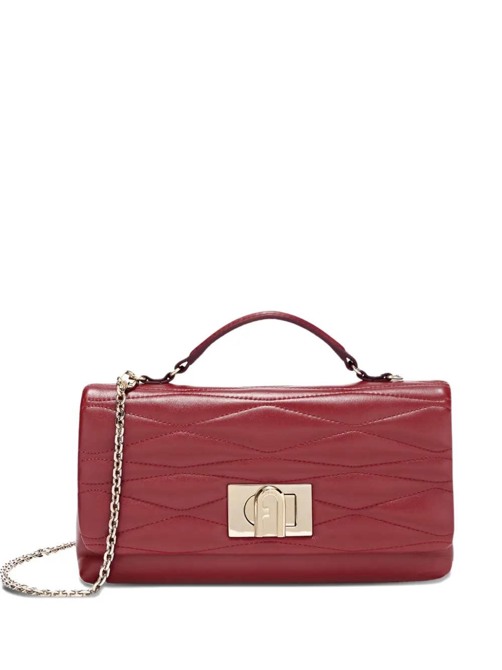 Furla 1927 Quilted Chain Mini Bag In Red