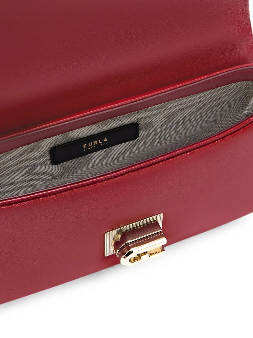 Furla 1927 gewatteerde mini-tas met kettinghengsel Rood