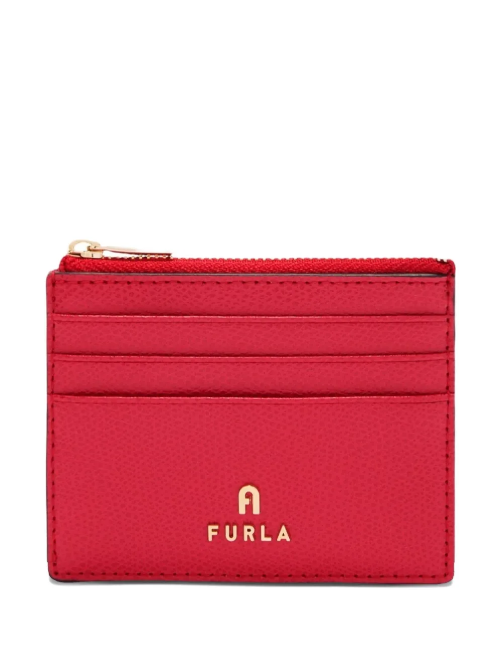 Furla small Camelia zip-top card holder | Red | Image 1