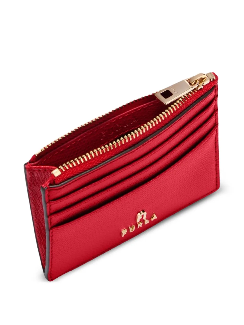 Furla Kleine Camelia pasjeshouder met rits Rood
