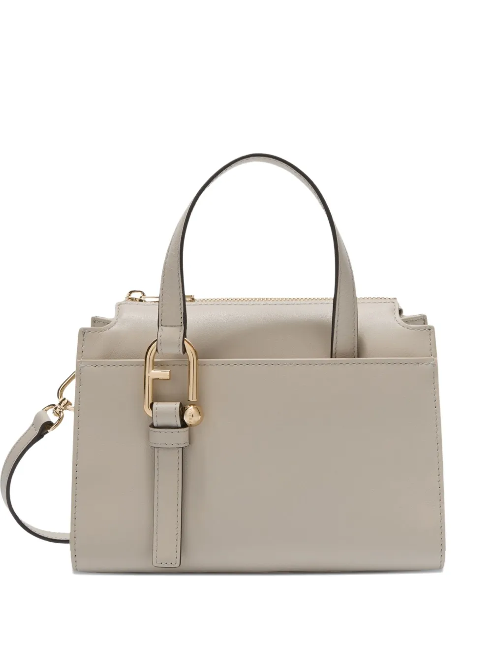 Furla Small Nuvola Boston Tote Bag In Gray