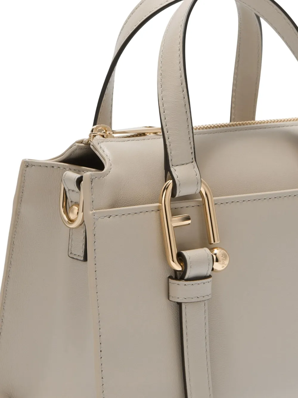 Furla Small Nuvola Boston Tote Bag In Gray