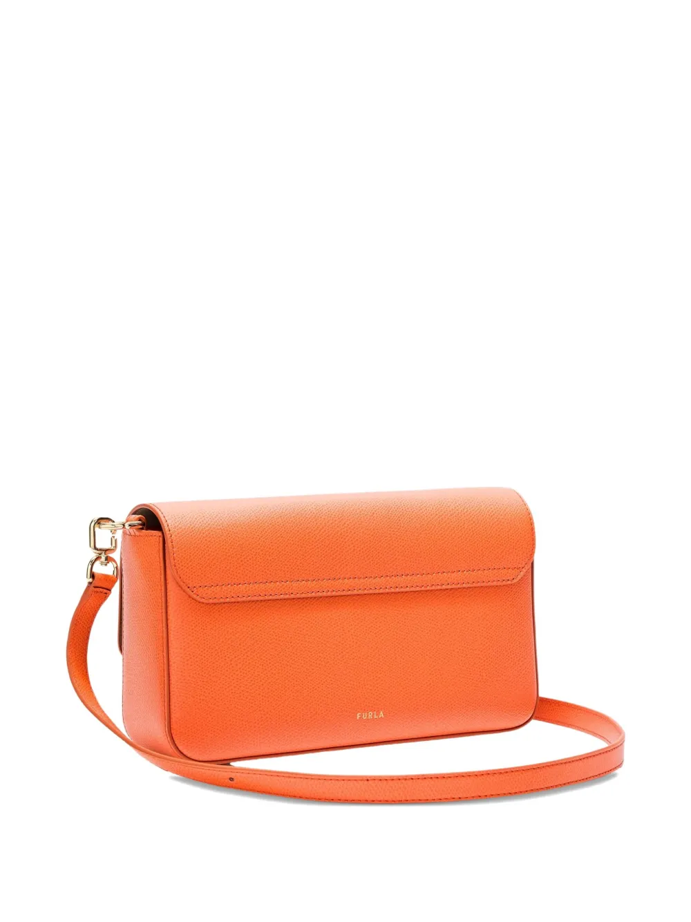 Furla Iride Clasp-fastening Bag In Orange