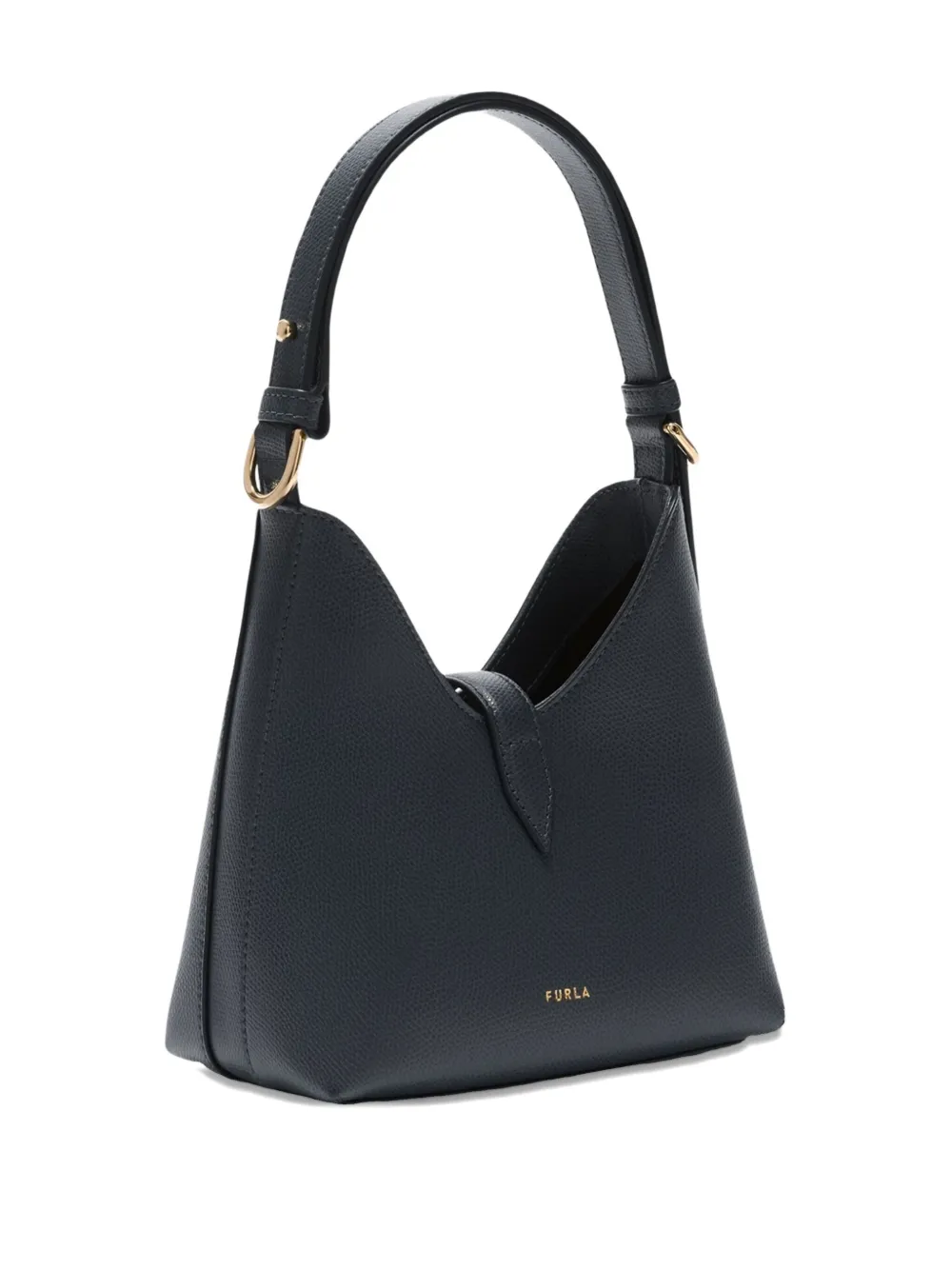 Furla Medium Goccia gewelfde shopper - Blauw