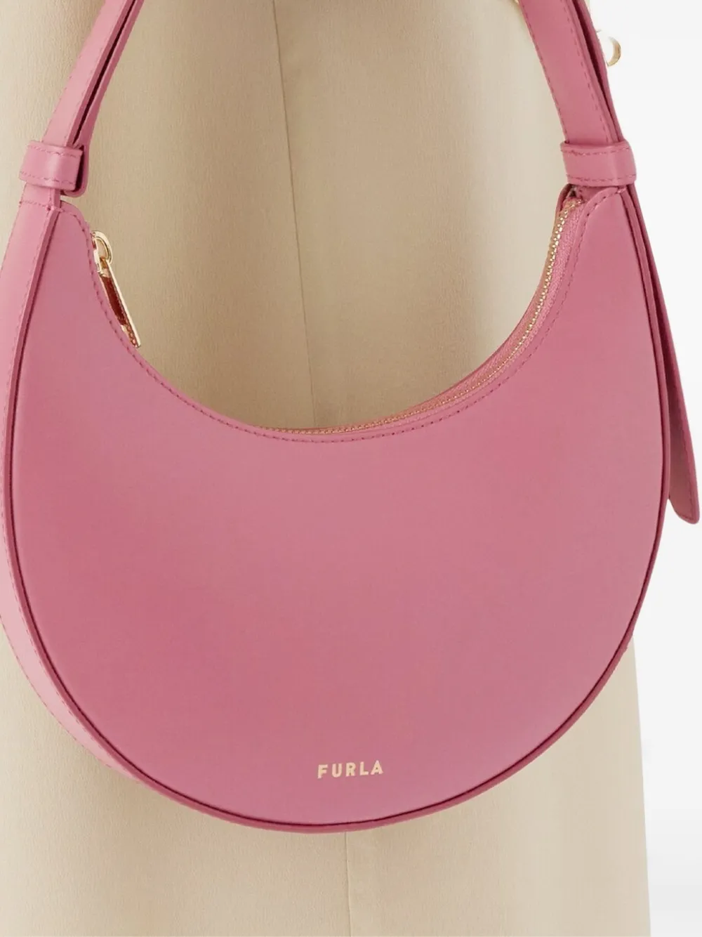 Furla Crescent Top-handle Mini Bag In Pink