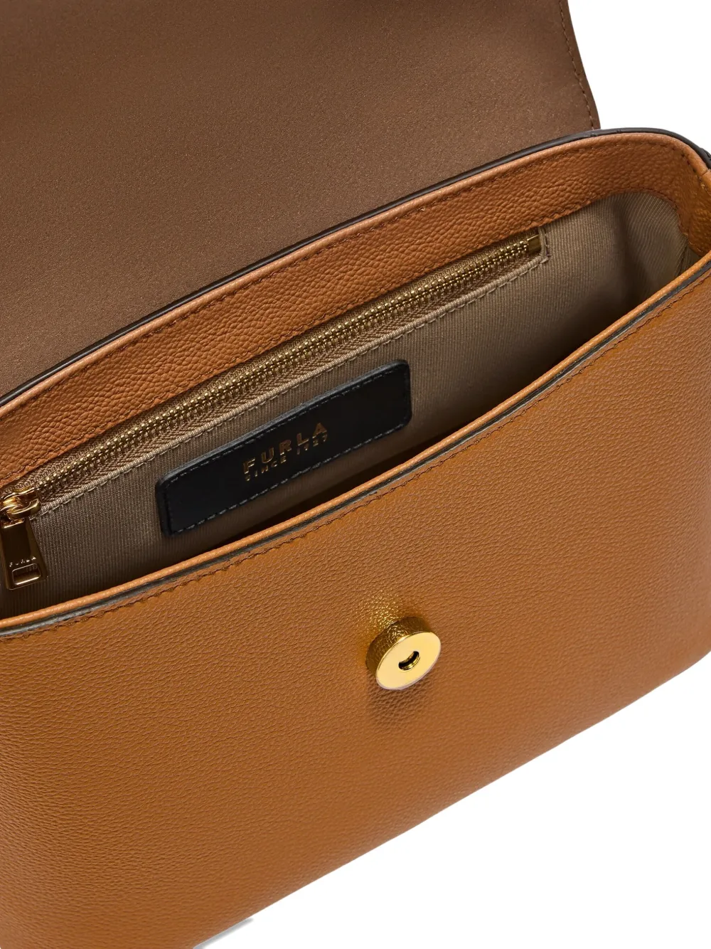Furla Top-handle Dome Satchel In Brown