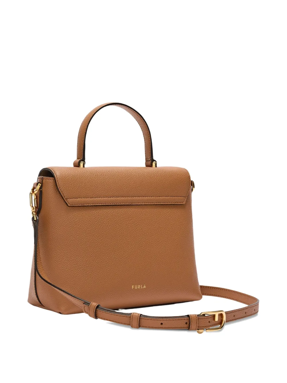 Furla Top-handle Dome Satchel In Brown