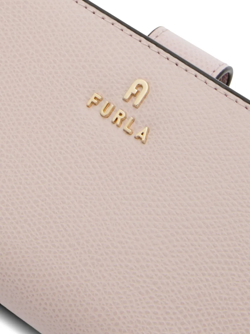 Furla Camelia Leather-trimmed Wallet In Pink