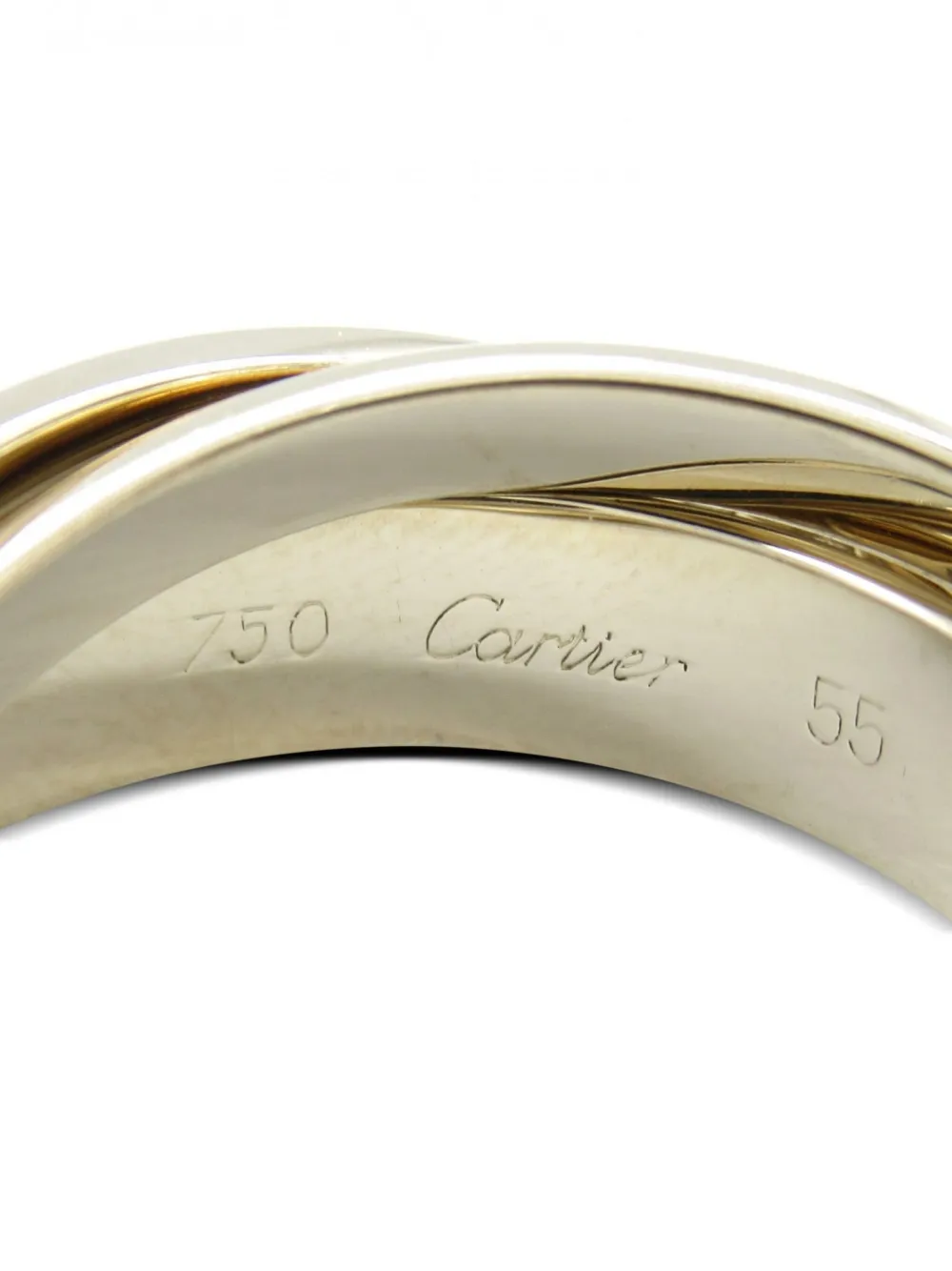 Cartier 2010s 18K white gold Trinity ring - ゴールドトーン Cartier 2010s 18K white gold Trinity ring - ゴールドトーン