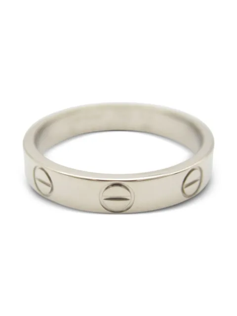 Cartier 2010s 18K white gold Mini Love ring