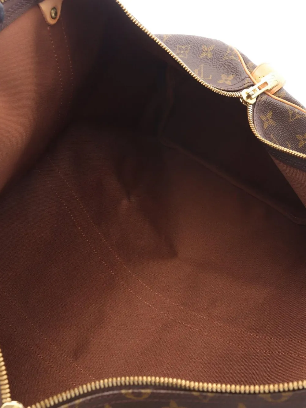 Pre-owned Louis Vuitton 1999 Keepall 55 Monogram Luggage Bag In Brown