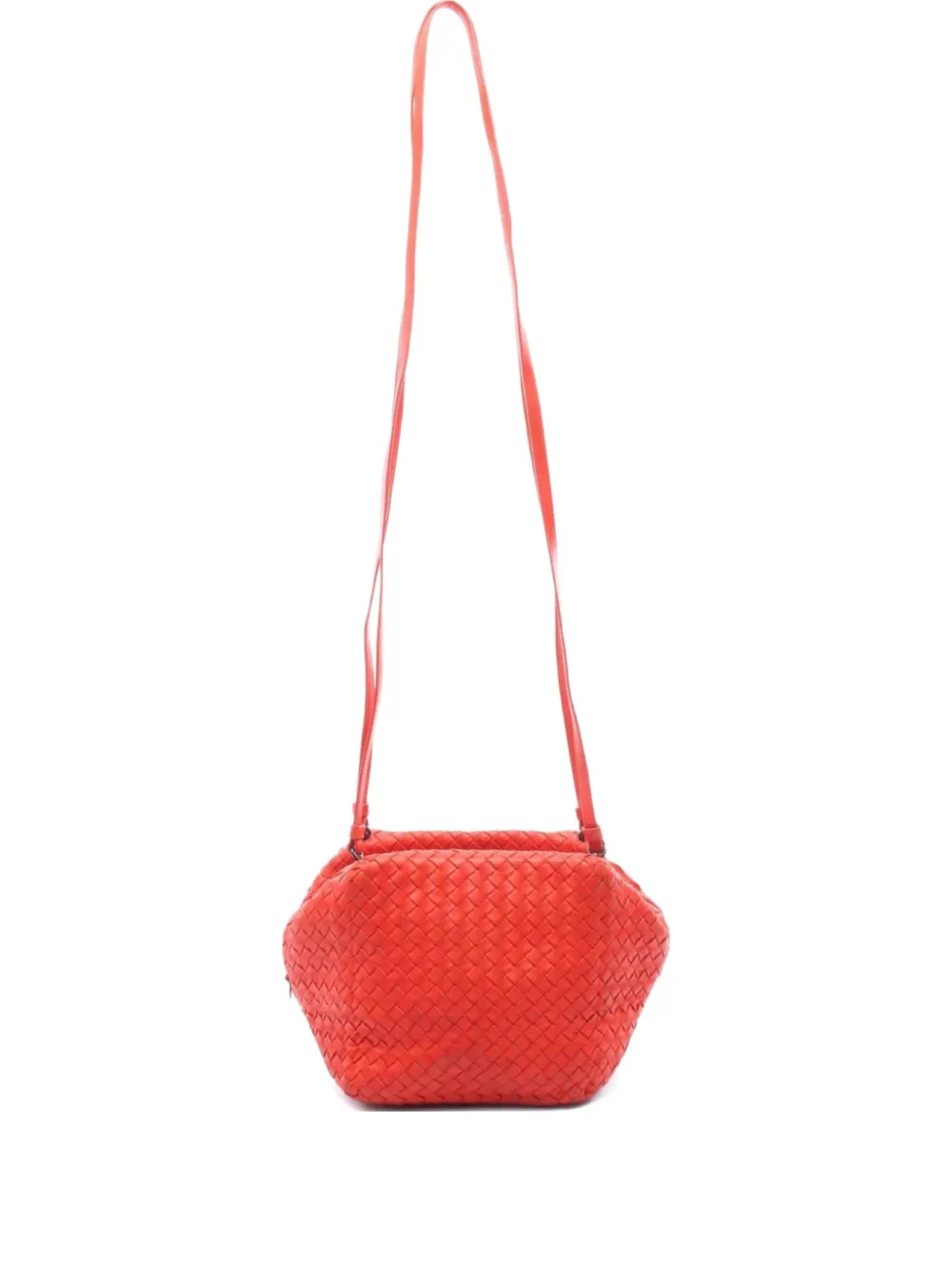Bottega Veneta Pre-Owned 2000s Intrecciato leather shoulder bag | Red | Image 1