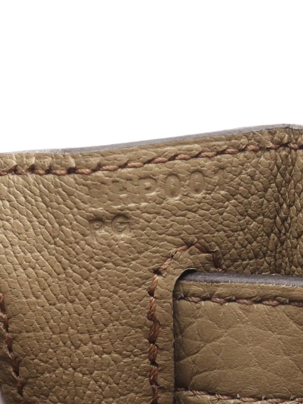 Pre-owned Hermes 2024 Kelly 28 Leather Handbag In Neutral