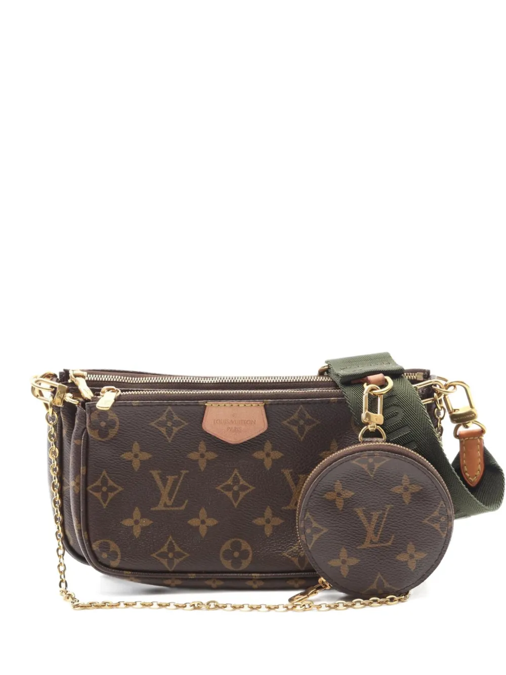 Pre-owned Louis Vuitton 2020 Multi Pochette Accessoires Shoulder Bag In Brown