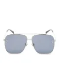 Stella McCartney Pre-Owned 2010s pilot-frame chain sunglasses - Black
