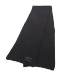 CHANEL Pre-Owned 1986-1988 Coco Mark cashmere scarf - Black