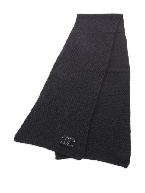 CHANEL Pre-Owned 1986-1988 Coco Mark cashmere scarf