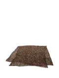 Louis Vuitton Pre-Owned 2021 leopard-print cashmere scarf - Brown