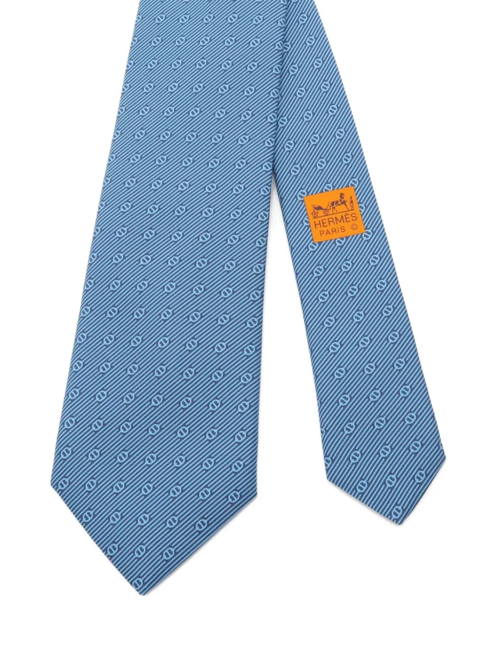 Hermès Pre-Owned 20s Chaîne d'Ancre silk tie | Image 2
