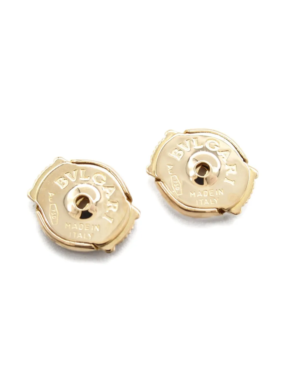 Pre-owned Bvlgari 2010s 18k Rose Gold Diva Dream Diamond Earrings