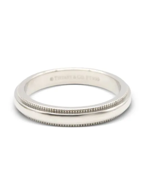 Tiffany & Co. Pre-Owned bague Milgrain en platine (années 2010)