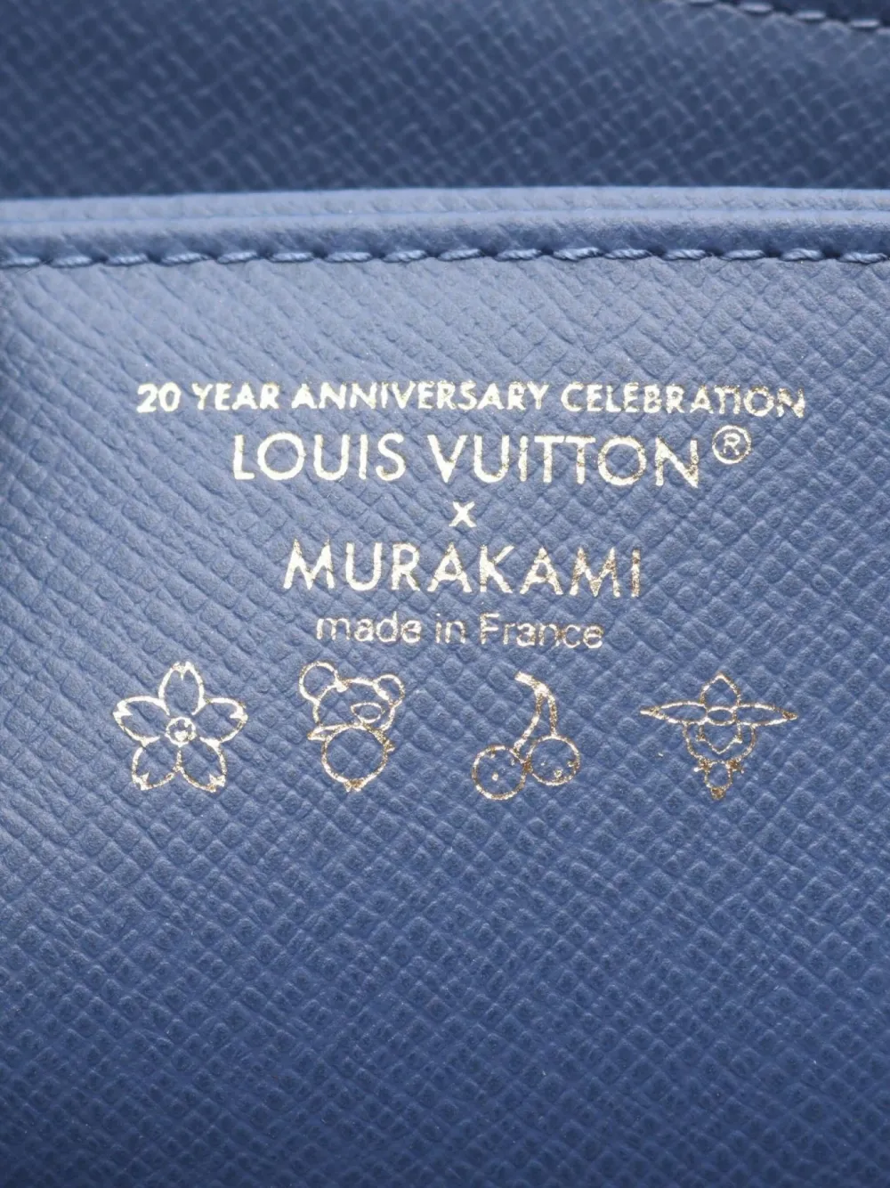 Pre-owned Louis Vuitton 2021 × Takashi Murakami Zippy Wallet In Blue
