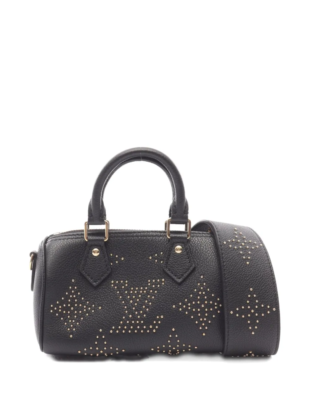 Pre-owned Louis Vuitton 2021 Nano Speedy Handbag In Black