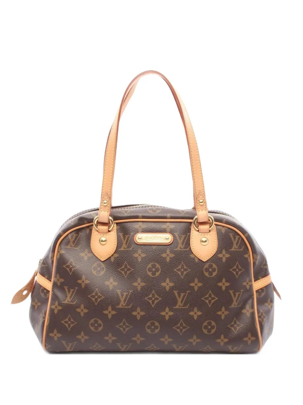 Louis Vuitton Pre-Owned 2008 モントルグイユ PM モノグラム ショルダーバッグ - BROWN Louis Vuitton Pre-Owned 2008 モントルグイユ PM モノグラム ショルダーバッグ - BROWN