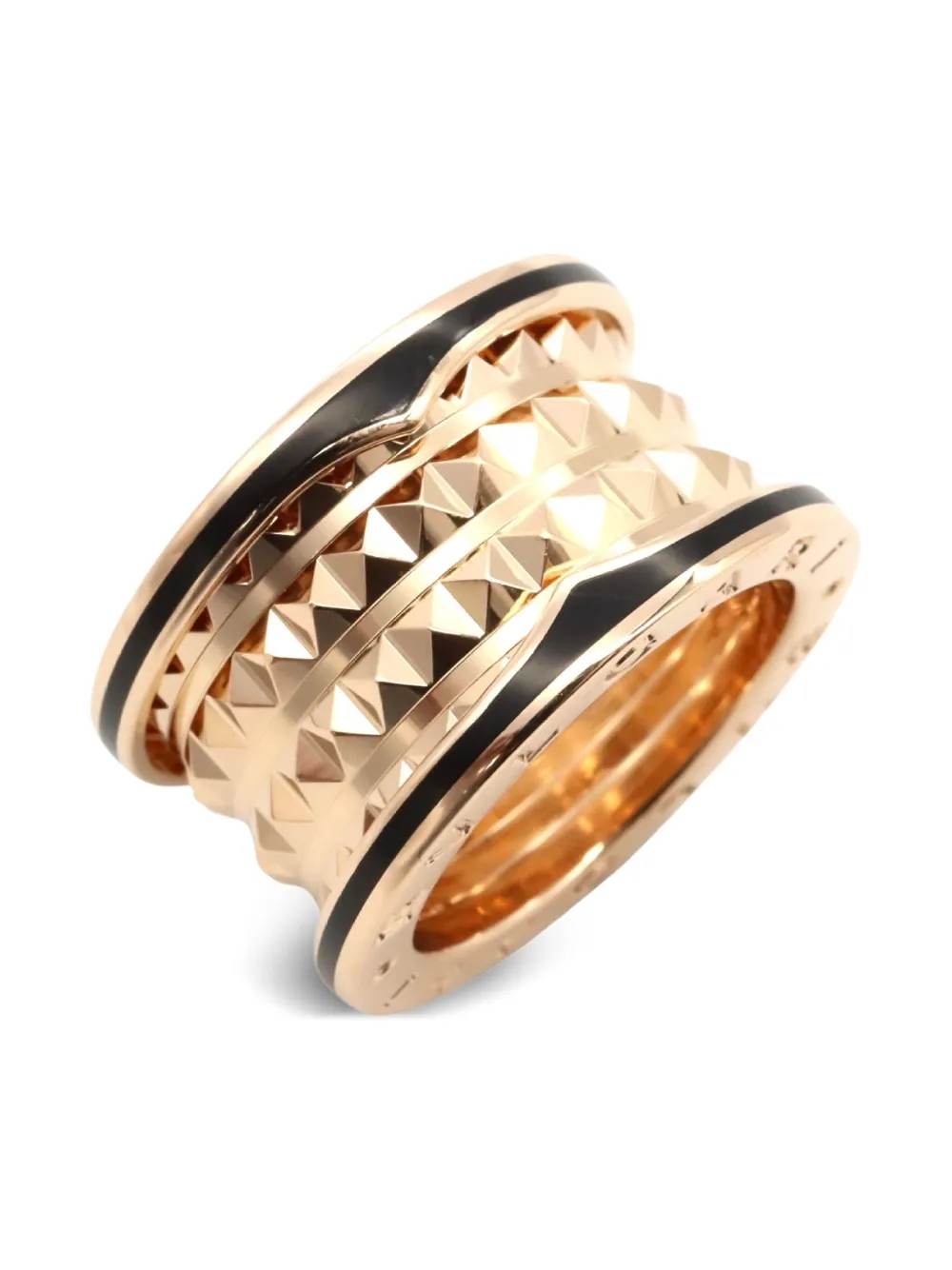 Bvlgari Pre-Owned 2010 18kt rose gold B-zero1 ring - ゴールドトーン Bvlgari Pre-Owned 2010 18kt rose gold B-zero1 ring - ゴールドトーン