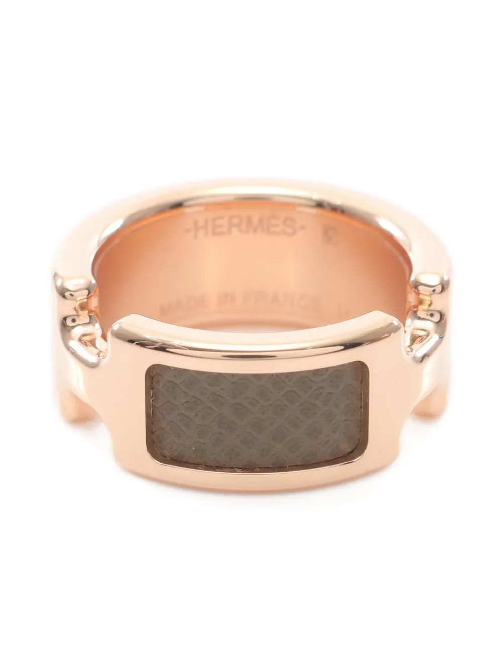 Hermès Pre-Owned 2020s Olymp PM leather ring - ブラウン Hermès Pre-Owned 2020s Olymp PM leather ring - ブラウン