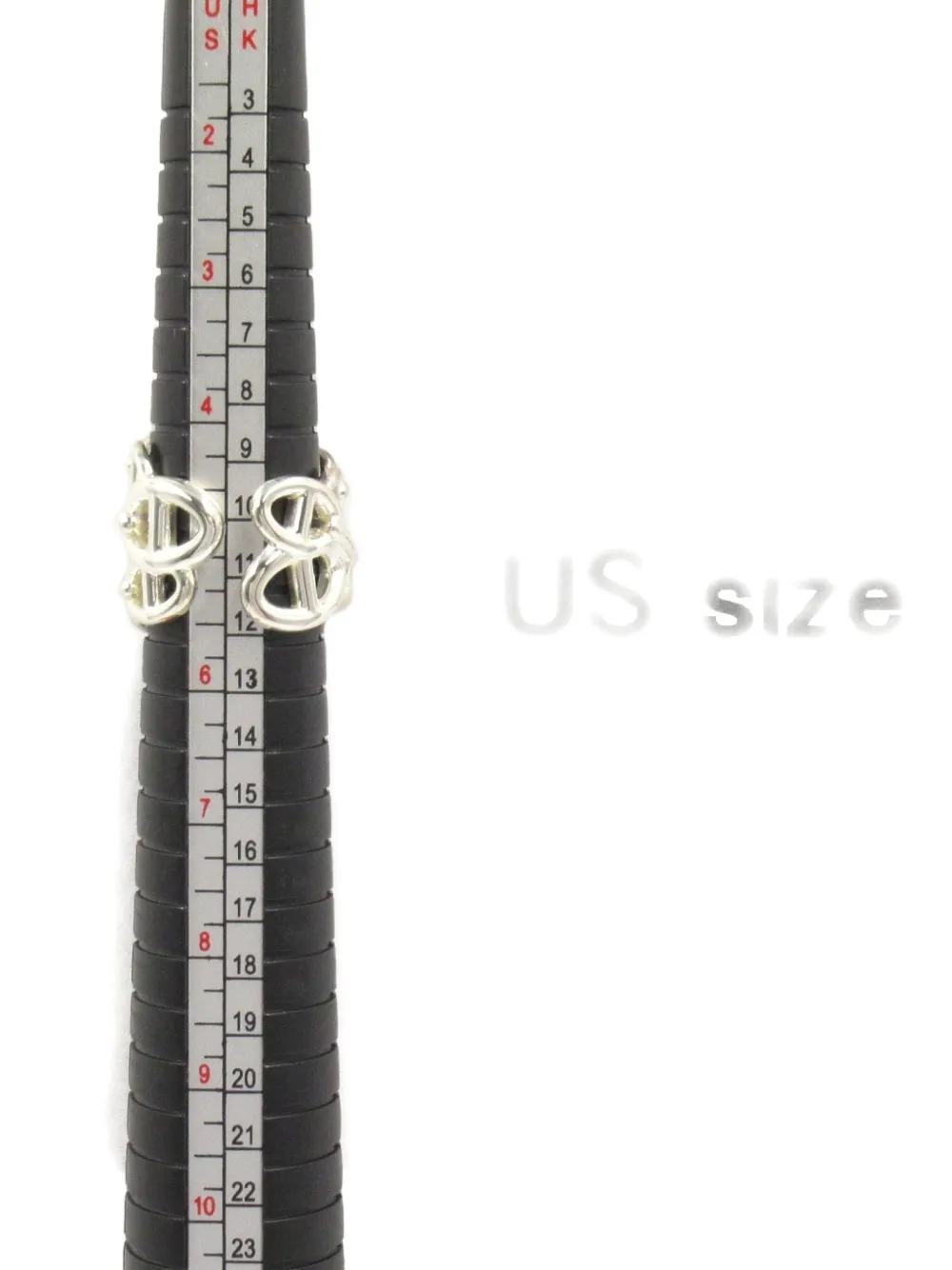 Pre-owned Hermes 2010s Chaine D'ancre Ring In Silver