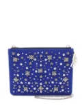 Christian Dior Pre-Owned 2010s small chain-embellishment clutch bag - Blue