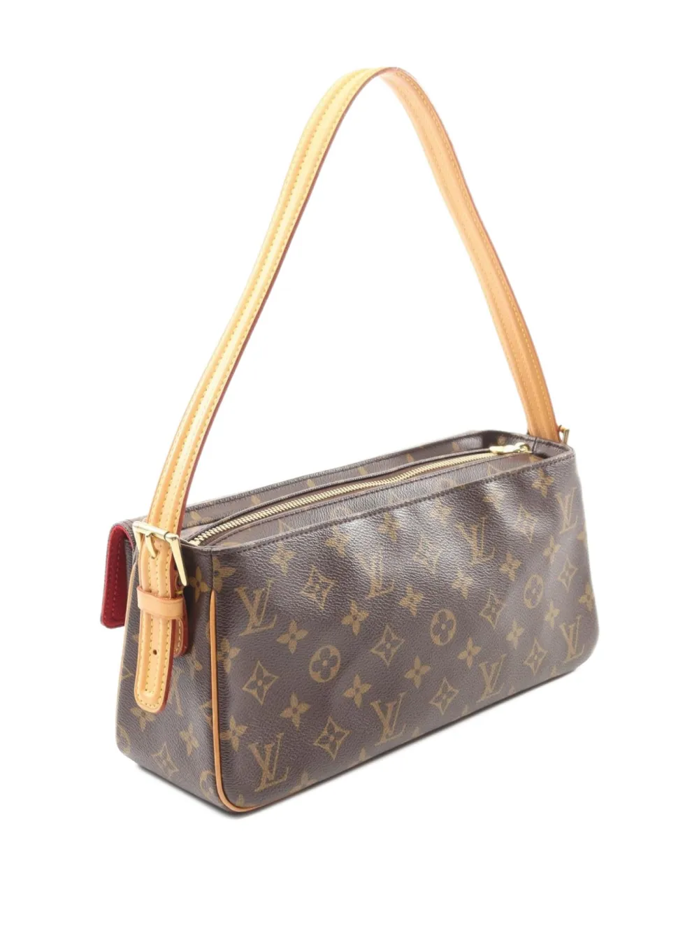 Pre-owned Louis Vuitton 2003 Vivacité Shoulder Bag In Brown