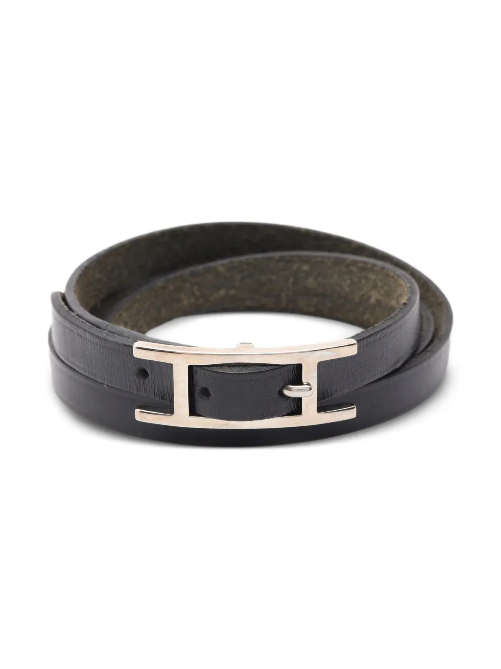 Hermès Pre-Owned 2010s leather bracelet | Black | Image 1