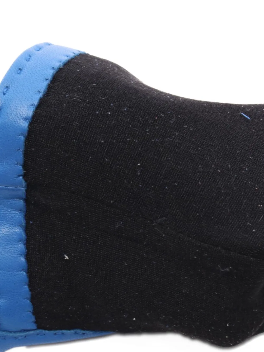 Pre-owned Hermes 2010s Medor Leather Gloves In Blue