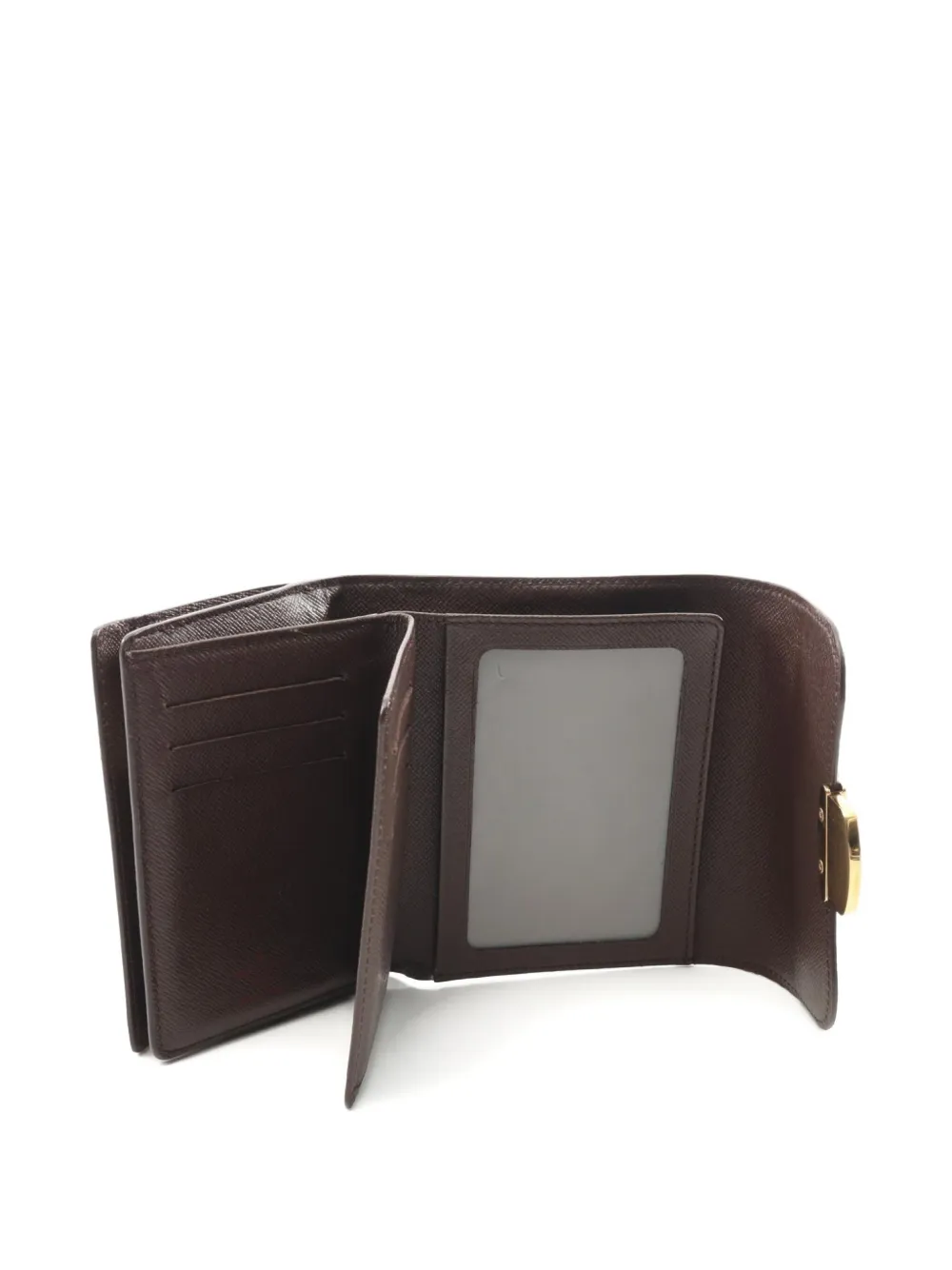 Pre-owned Louis Vuitton 2011 Joy Trifold Wallet In Brown