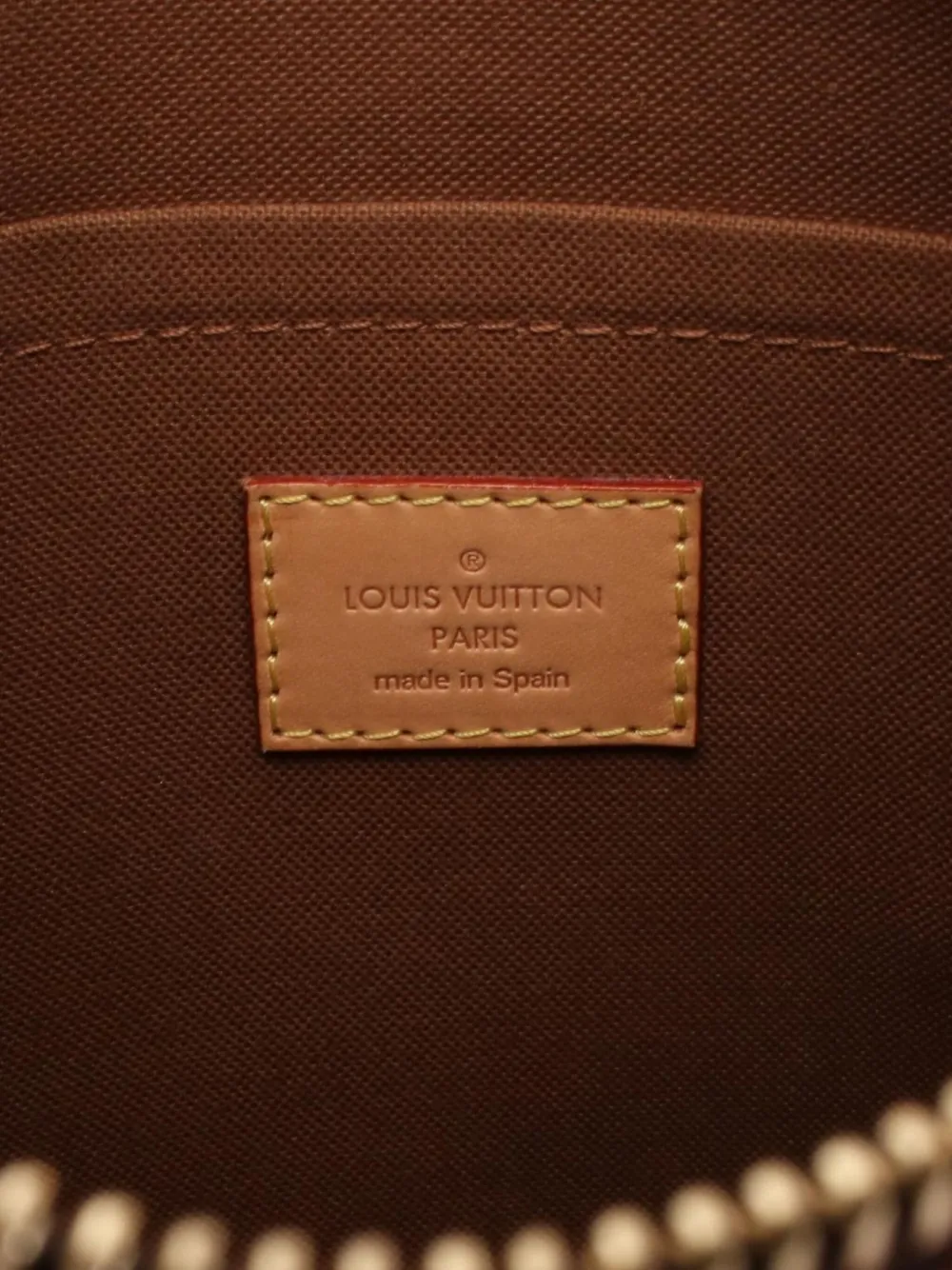 Pre-owned Louis Vuitton 2012 Odeon Pm Monogram Shoulder Bag In Brown