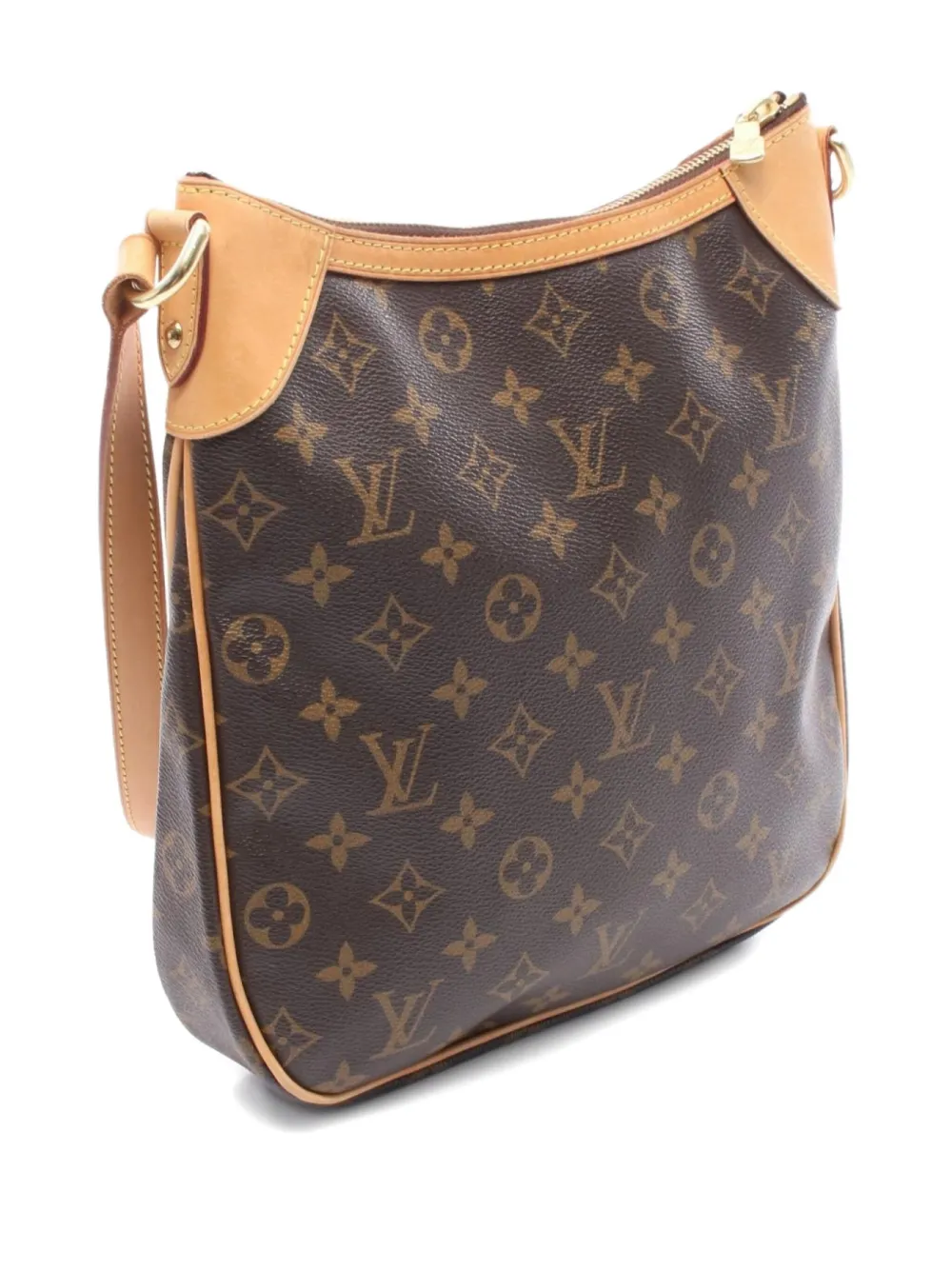 Pre-owned Louis Vuitton 2012 Odeon Pm Monogram Shoulder Bag In Brown